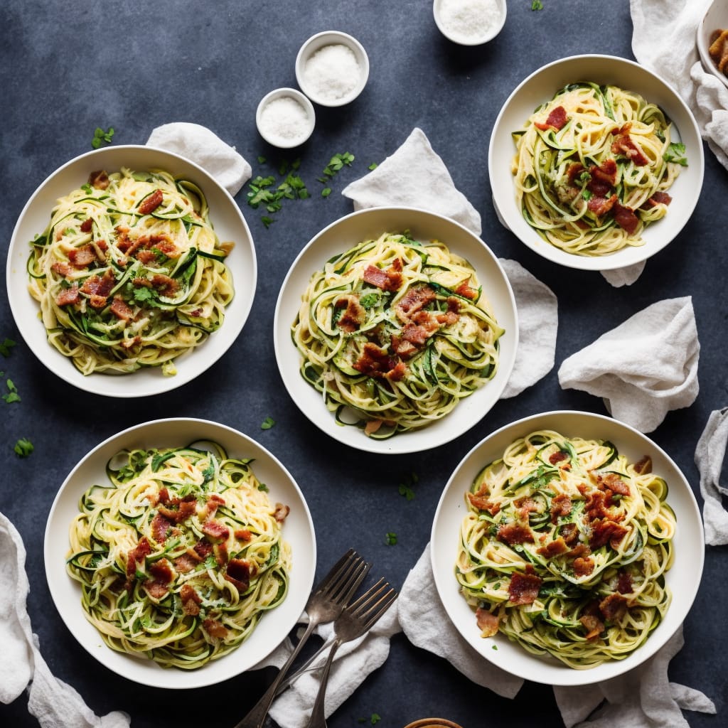 Creamy Courgette & Bacon Pasta