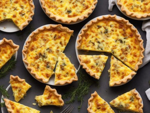 Creamy Ham and Cheese Quiche