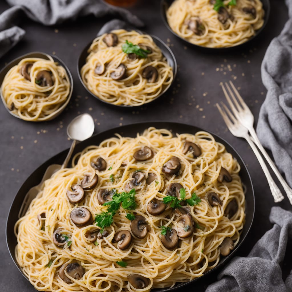 Creamy Mushroom Spaghetti