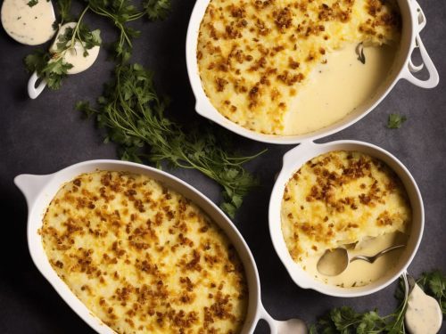 Creamy Parsnip & Mustard Gratin