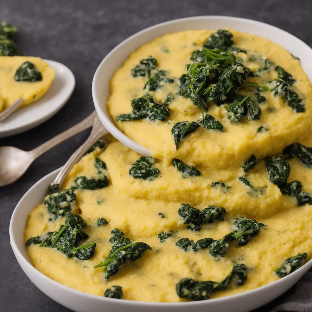 Creamy Polenta with Spinach