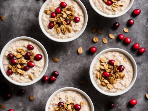 Creamy Porridge with Spiced Apple & Cranberry