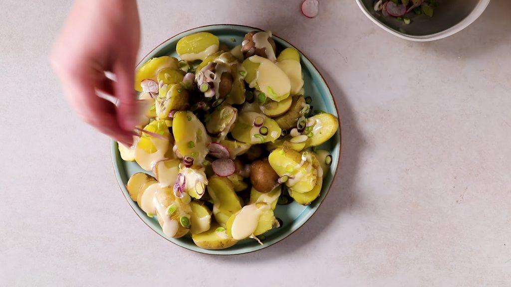 Creamy Potato Salad with Broad Beans