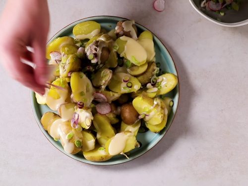 Creamy Potato Salad with Broad Beans