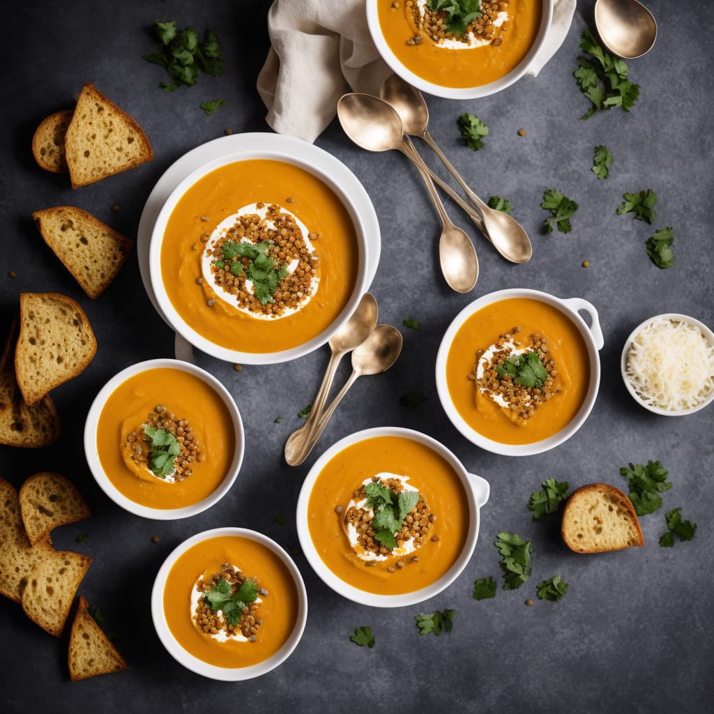 Creamy Pumpkin & Lentil Soup