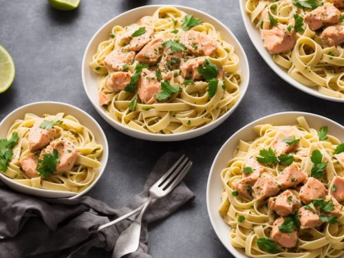 Creamy Salmon & Sugar Snap Pasta