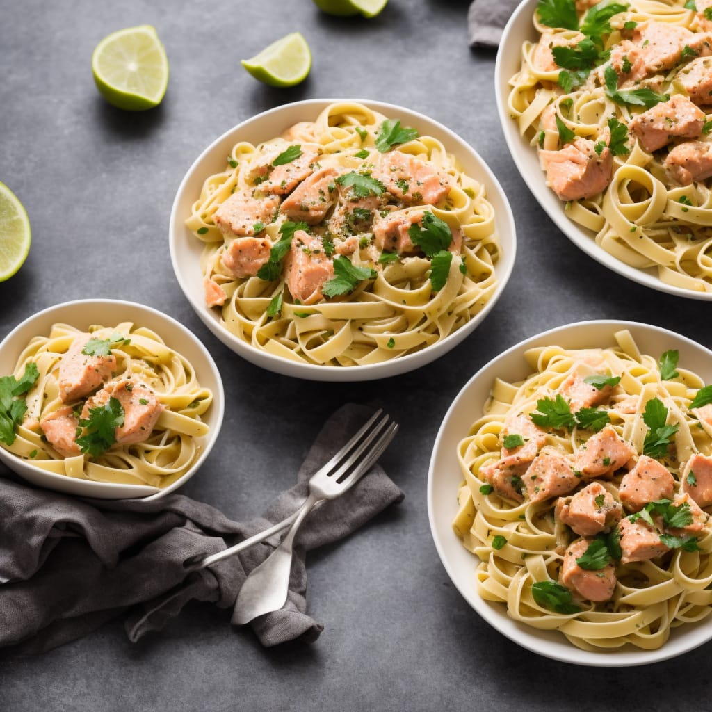 Creamy Salmon & Sugar Snap Pasta