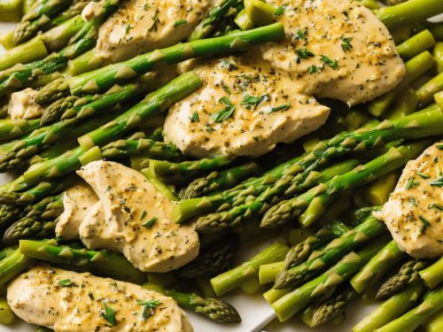 Creamy Tarragon Chicken with Asparagus