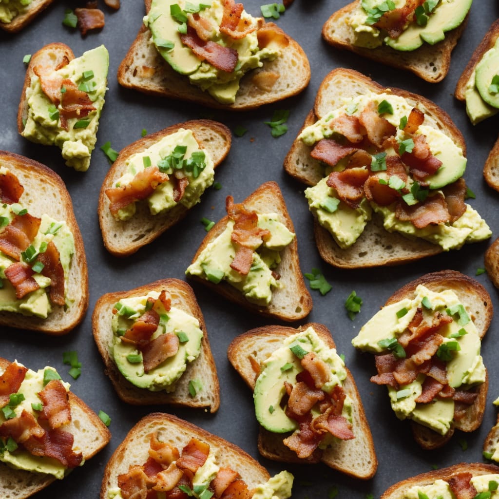 Crisp Bacon & Avocado Toasts