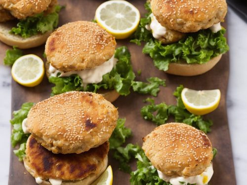 Crisp Chicken Burgers with Lemon Mayo