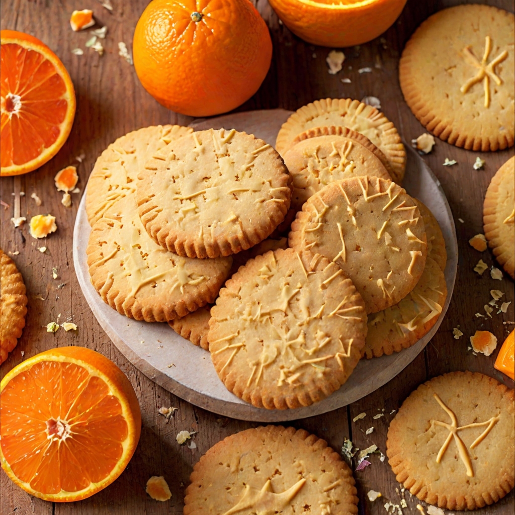 Crisp Orange Shortbread