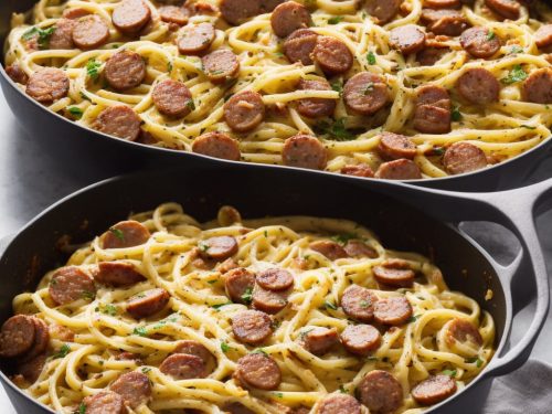 Crispy Bacon & Sausage Carbonara