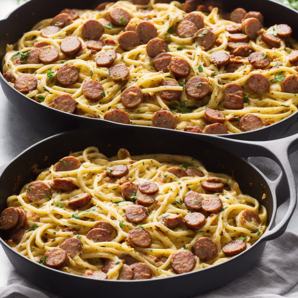 Crispy Bacon & Sausage Carbonara