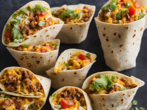 Crispy Basket Burritos (Baked Tortilla Bowls)