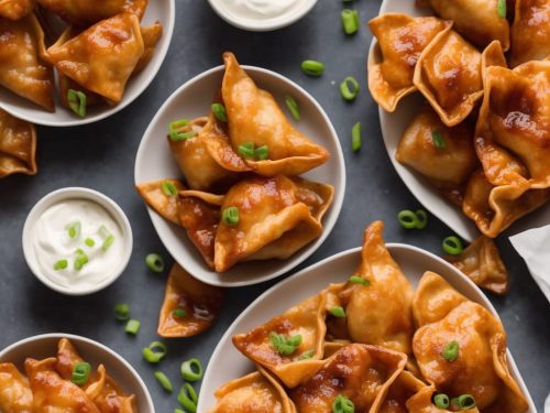 Crispy Buffalo Chicken Wontons