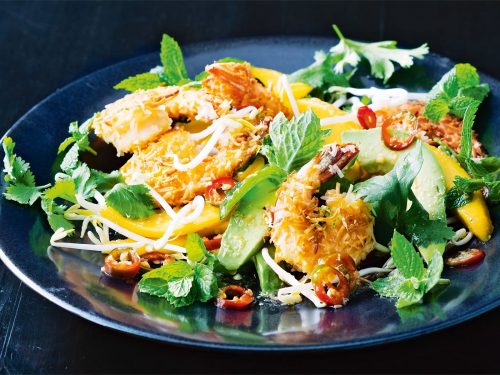 Crispy Coconut Prawn & Mango Salad