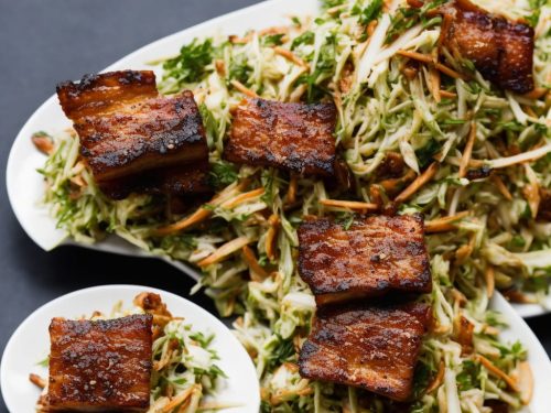 Crispy Crackled Pork Belly with Fennel & Apple Slaw