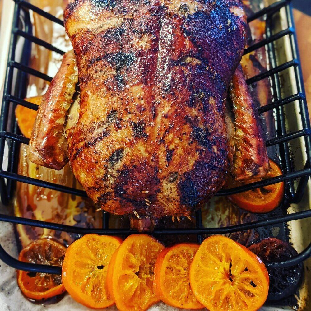 Crispy Duck with Clementines