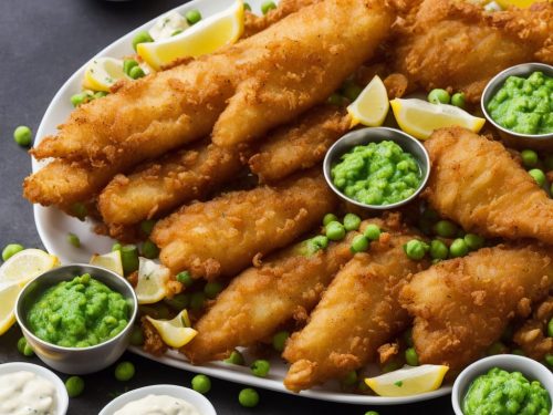 Crispy Fish & Chips with Mushy Peas