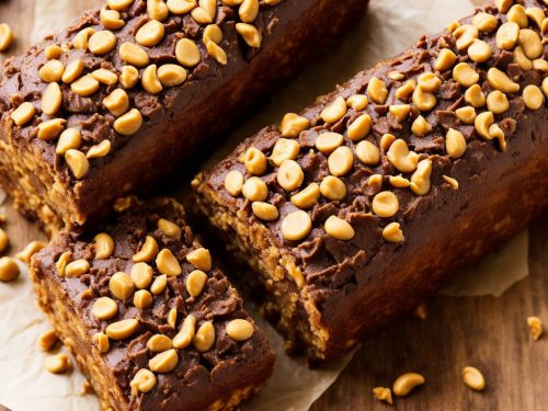 Crispy Peanut Butter Chocolate Log