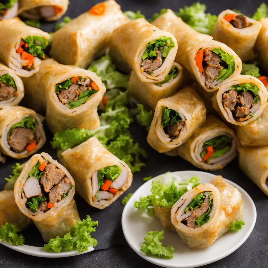 Crispy Pork & Vegetable Rolls