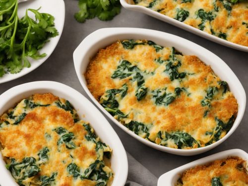 Crunchy Cheesy Fish and Spinach Casserole