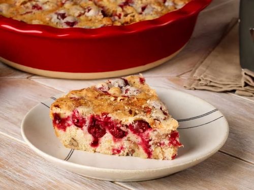 Crustless Cranberry Pie