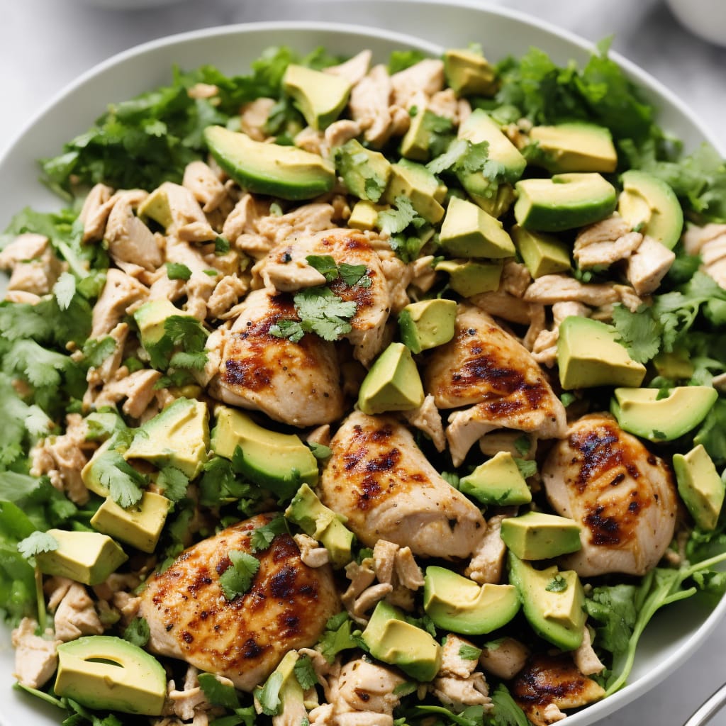 Cumin Chicken & Avocado Salad