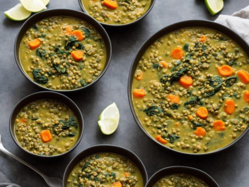 Curried Spinach & Lentil Soup