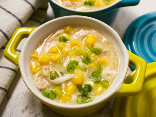 Curried Sweetcorn Soup with Chicken