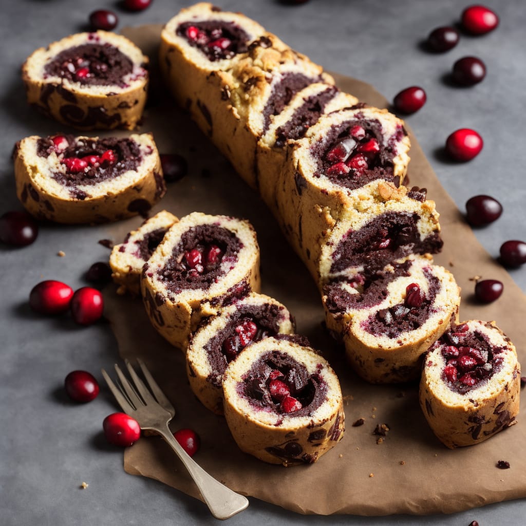 Dark Chocolate & Cranberry Roulade