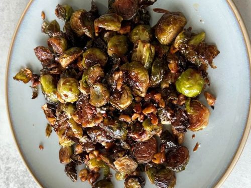 Deep-fried Brussels with Black Pudding & Apple