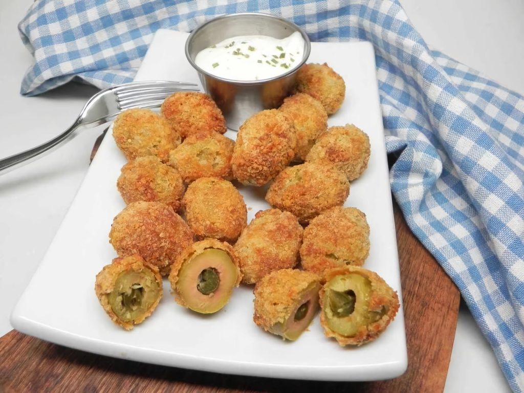 Deep-fried Olives