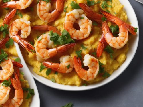 Devilled Prawns & Corny Polenta