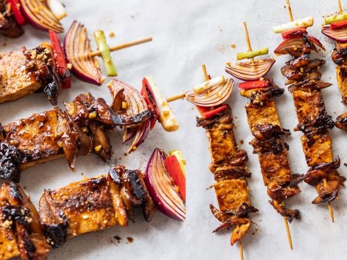 Devilled Tofu Kebabs