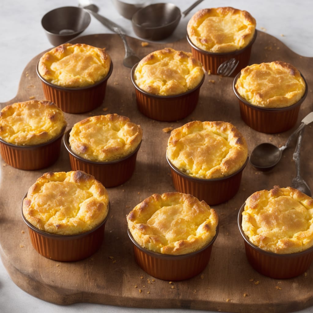 Double-baked cheddar soufflés