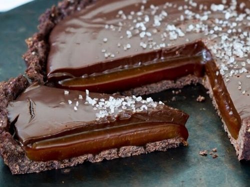 Double Chocolate & Caramel Tart