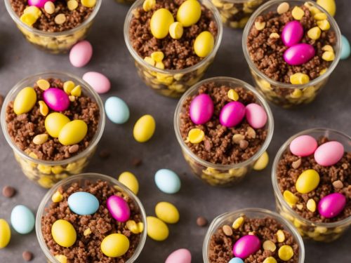 Easter Chocolate Pots with Pick 'n' Mix Toppings