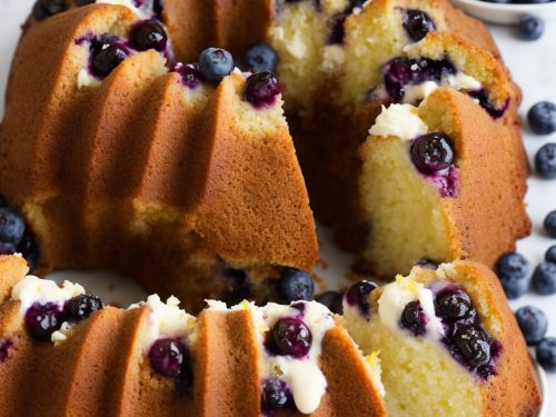 Easy Lemon-Blueberry Bundt Cake