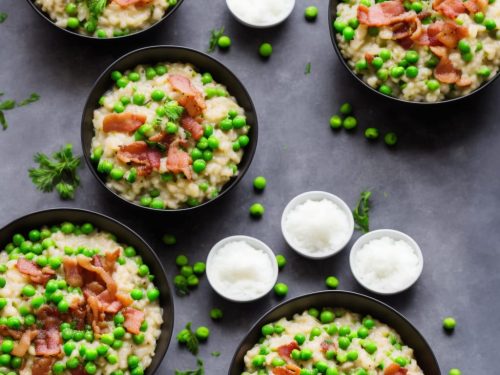 Easy Risotto with Bacon & Peas