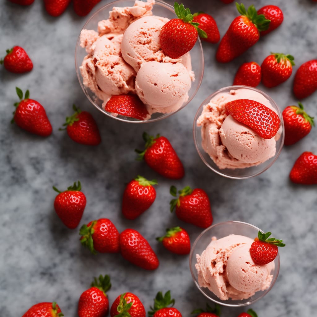 Easy Strawberry Ice Cream