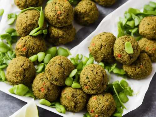 Edamame Falafel Wraps