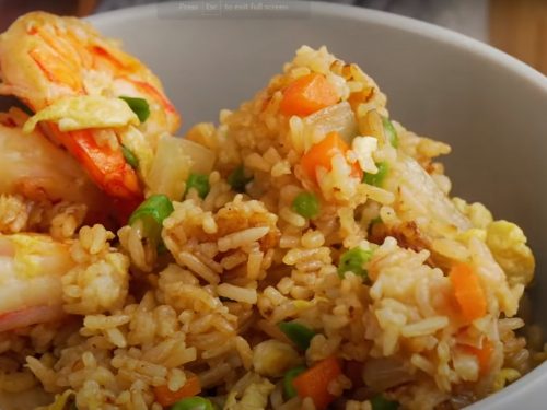 Egg Fried Rice with Prawns