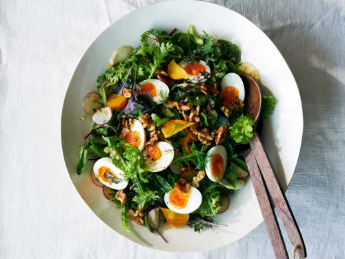 Egg & Parsley Salad with Watercress Dressing