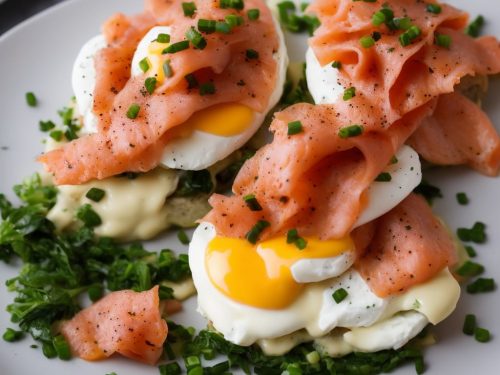 Eggs Benedict with Smoked Salmon & Chives