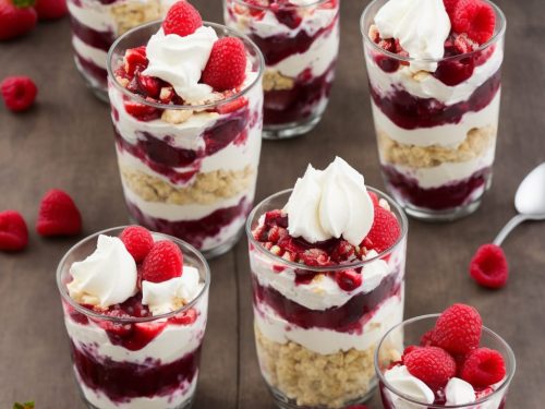 Eton Mess Parfait with Berry Sauce