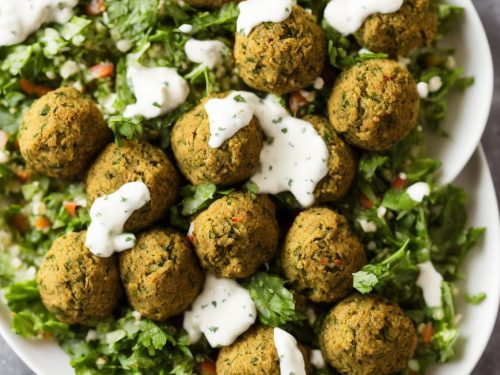 Falafel Tabbouleh with Lemon Yogurt