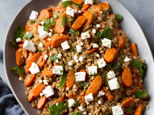 Farro Salad with Roasted Carrots & Feta