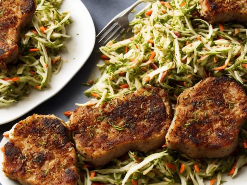 Fennel-Crusted Pork Chops with Winter Celeriac Slaw