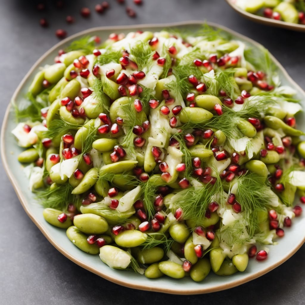 Fennel, Pomegranate & Broad Bean Salad